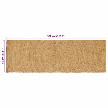 Tappeto Marrone 80 x 300 cm Juta