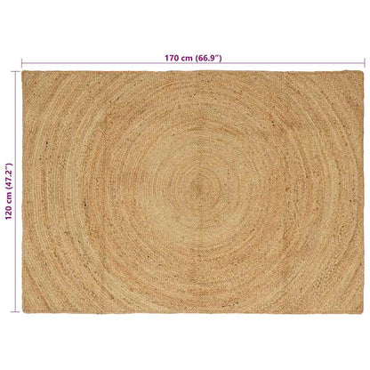 Tappeto Marrone 120 x 170 cm Juta