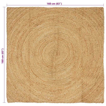 Tappeto Marrone 160 x 160 cm Juta