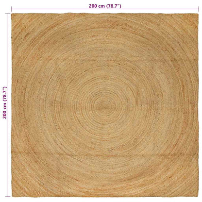 Tappeto Marrone 200 x 200 cm Juta