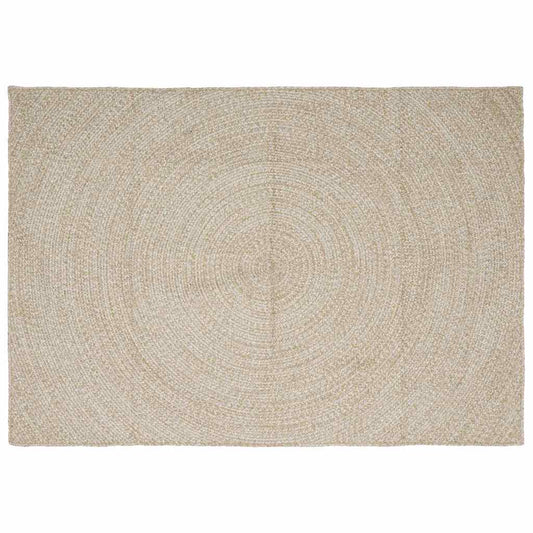 Tappeto Naturale e Bianco 200 x 290 cm Juta