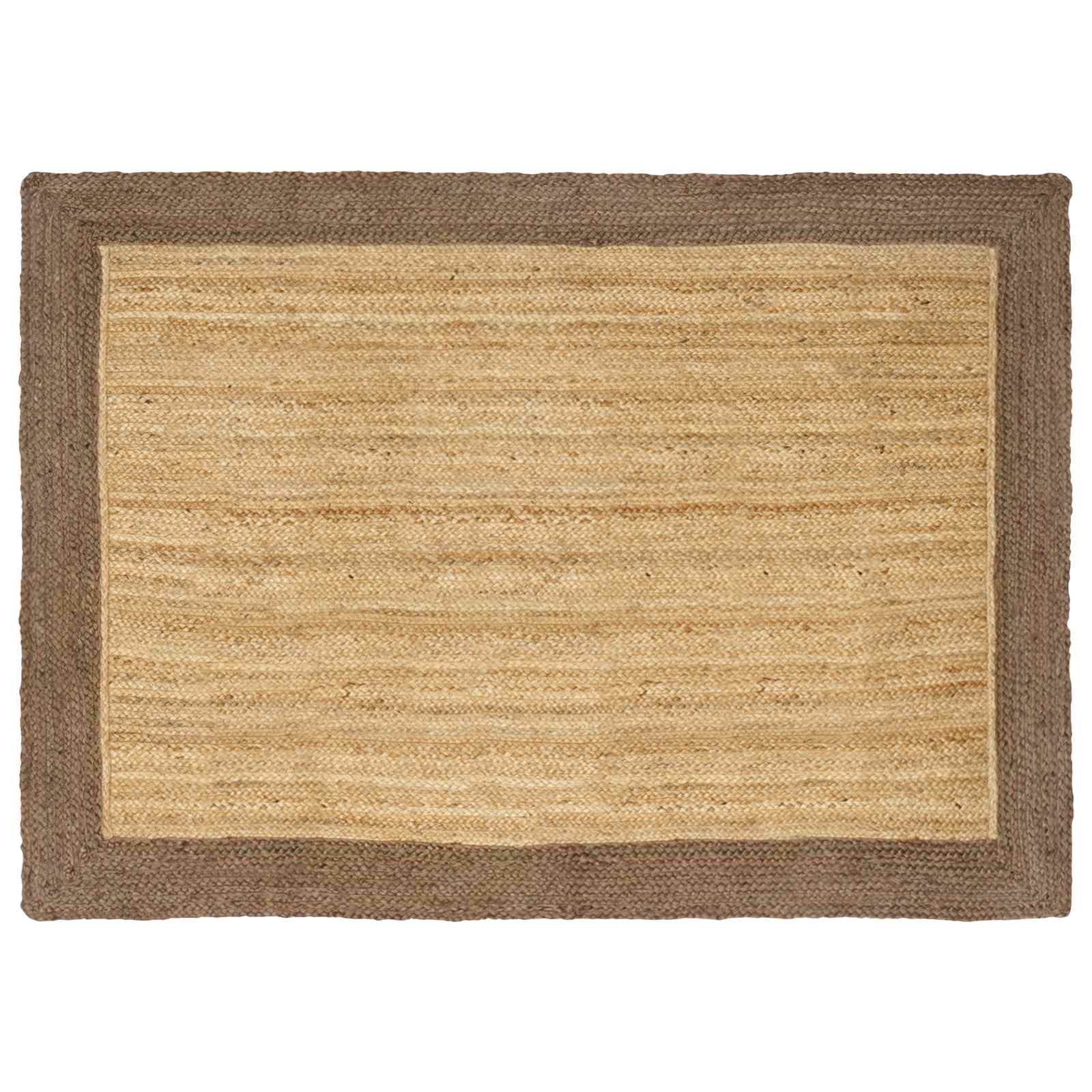Tappeti per area Naturale e Grigio 140 x 200 cm Juta | homemem39