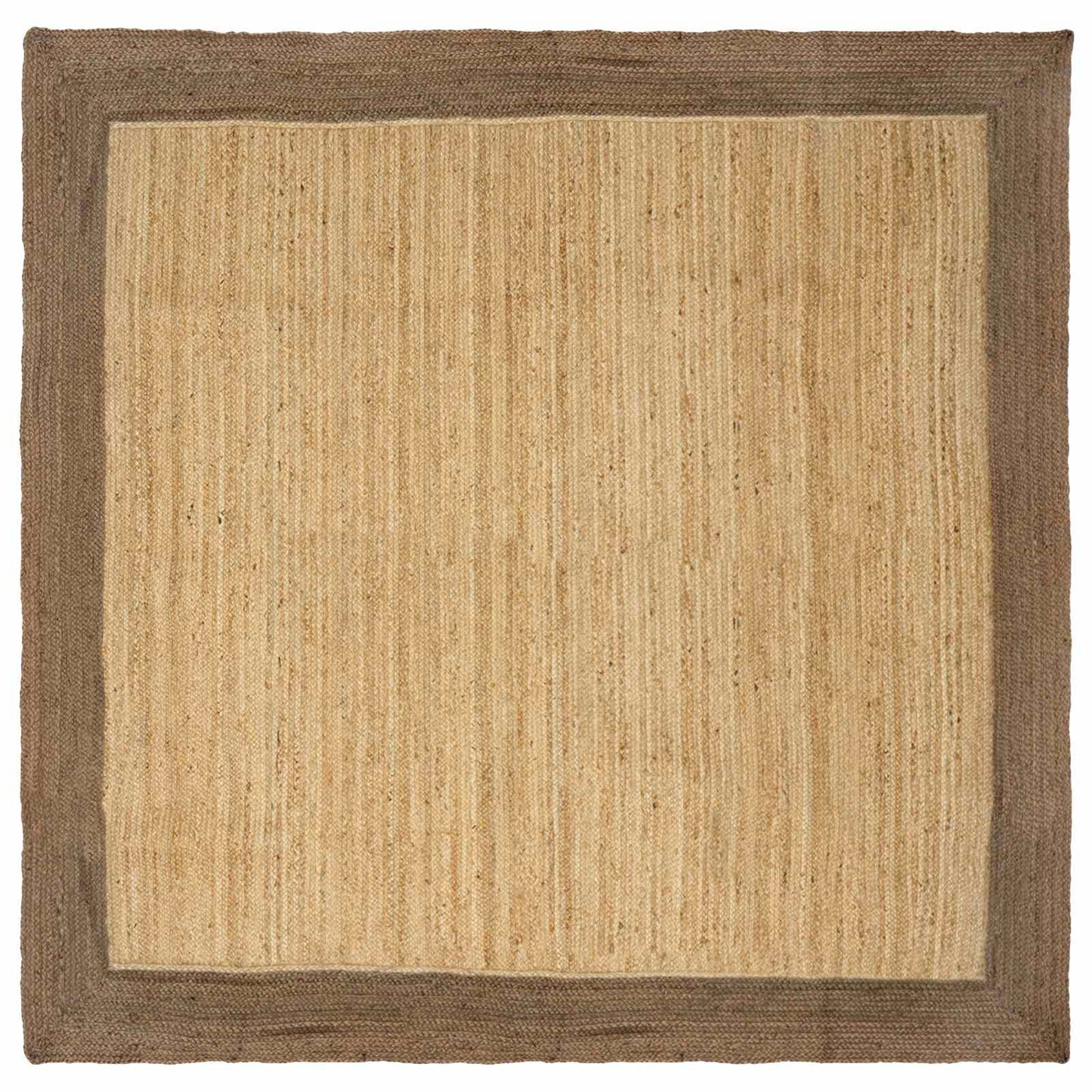 Tappeti per area Naturale e Grigio 200 x 200 cm Juta | homemem39