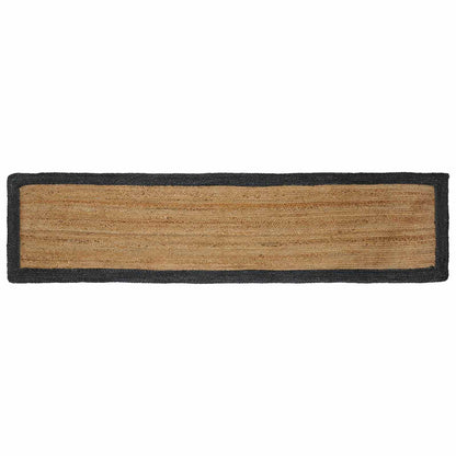 Tappeti per area Naturale e Grigio Scuro 60 x 200 cm Juta | homemem39