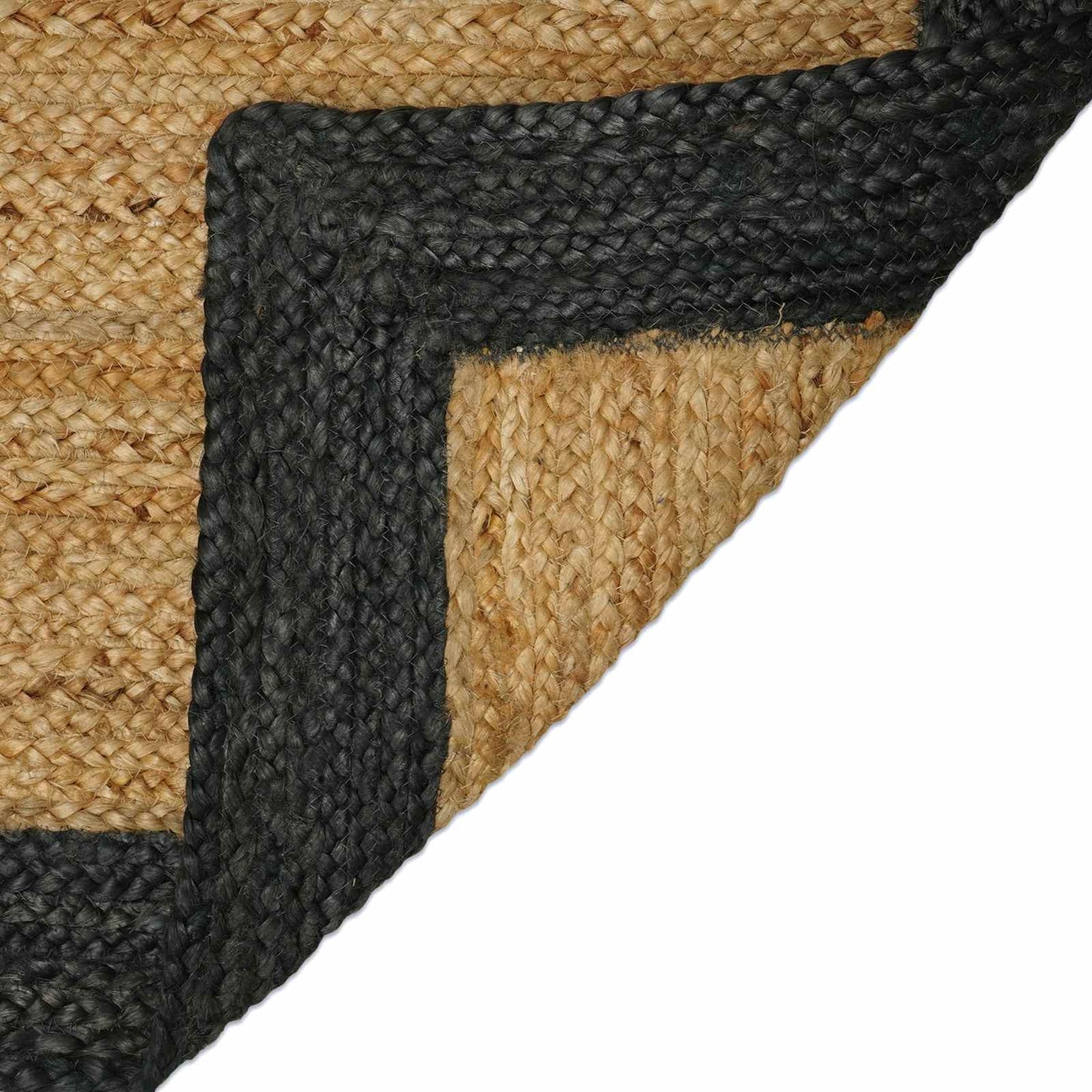 Tappeti per area Naturale e Grigio Scuro 60 x 250 cm Juta | homemem39