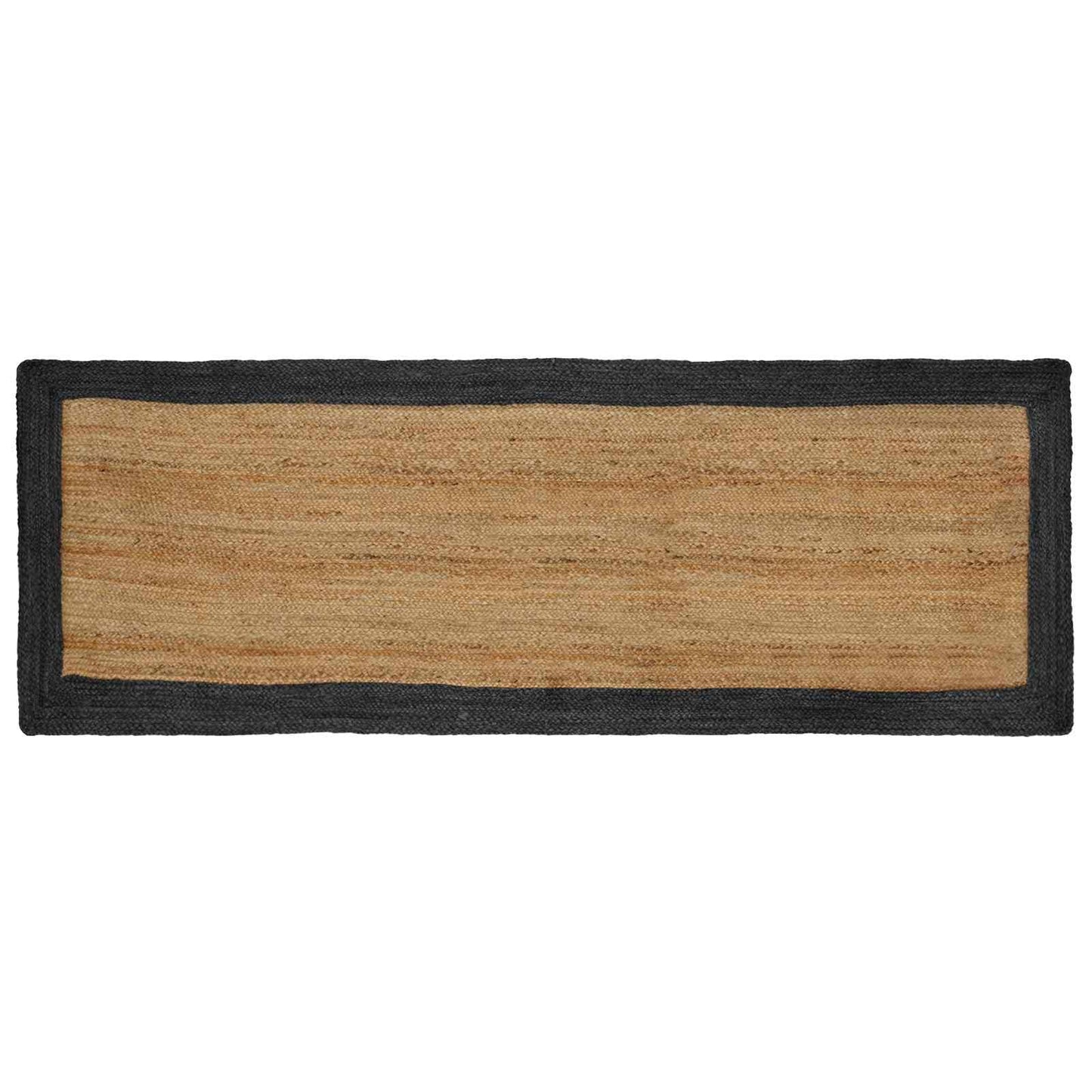 Tappeti per area Naturale e Grigio Scuro 80 x 200 cm Juta | homemem39