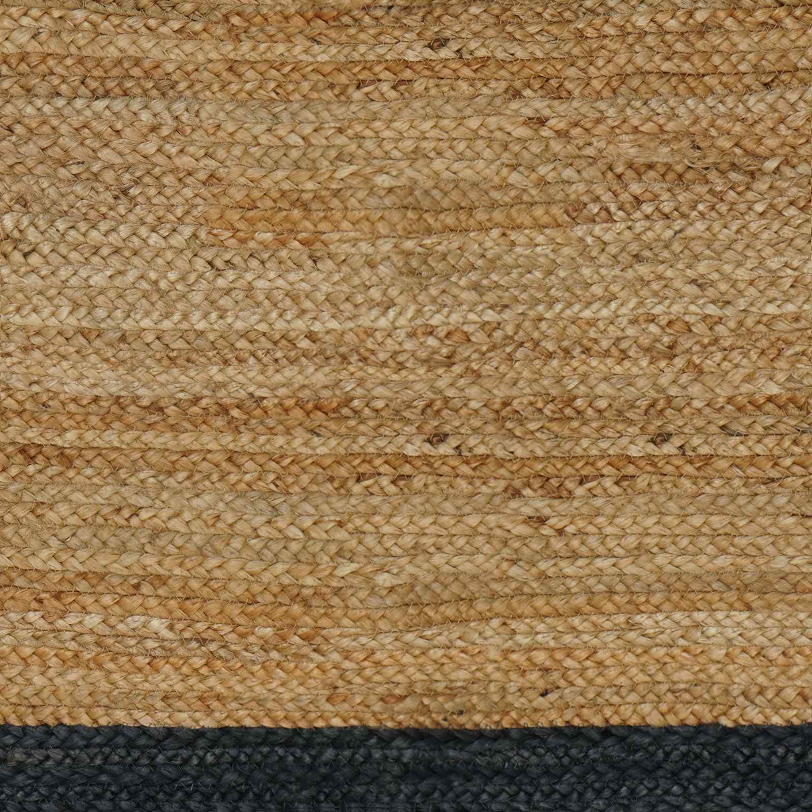 Tappeti per area Naturale e Grigio Scuro 80 x 250 cm Juta | homemem39