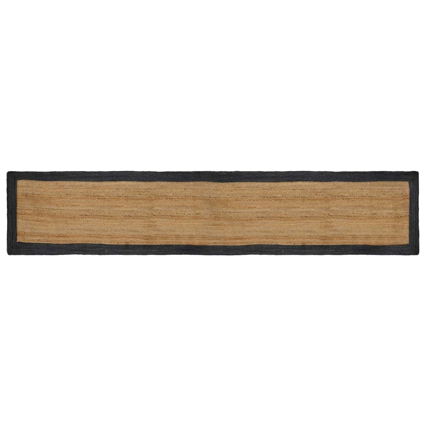 Tappeti per area Naturale e Grigio Scuro 80 x 400 cm Juta | homemem39