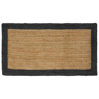 Tappeti per area Naturale e Grigio Scuro 100 x 200 cm Juta | homemem39