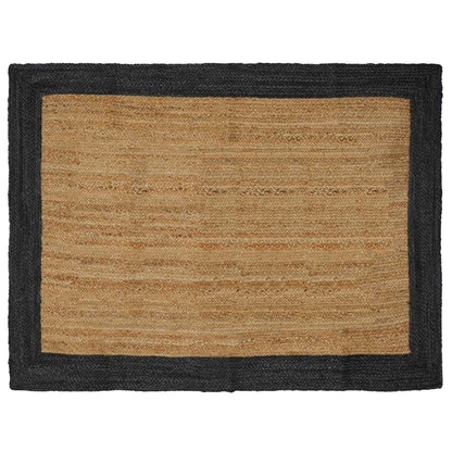 Tappeti per area Naturale e Grigio Scuro 140 x 200 cm Juta | homemem39