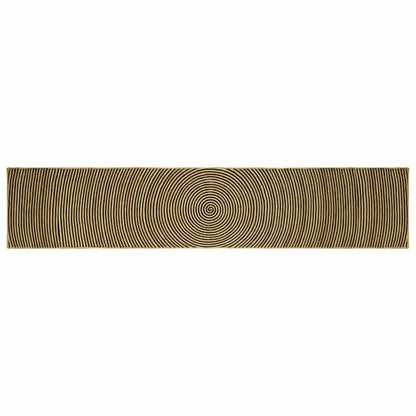 Tappeto Naturale e Nero 80 x 400 cm Juta | homemem39