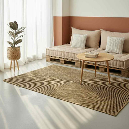 Tappeti per area Nero 160 x 230 cm Juta