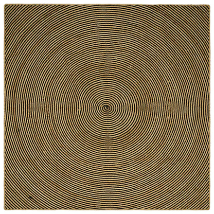 Tappeti per area Nero 200 x 200 cm Juta