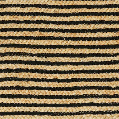 Tappeto Naturale e Nero 100 x 152 cm Juta