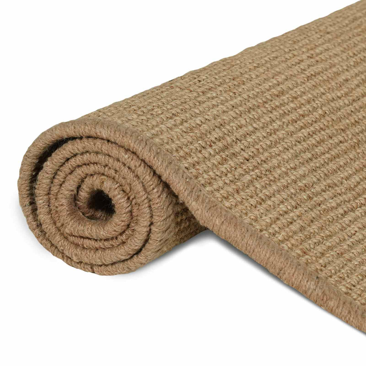 Tappeto da Area Marrone Chiaro 60 x 200 cm Juta