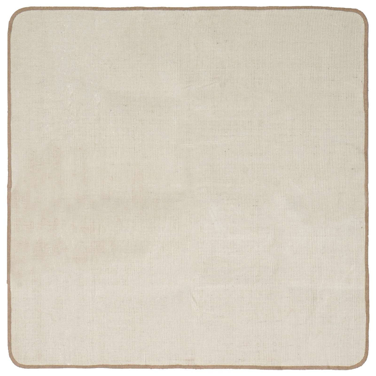 Tappeto da Area Marrone Chiaro 160 x 160 cm Juta