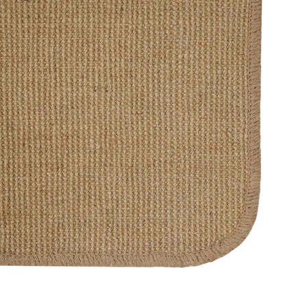 Tappeto da Area Marrone Chiaro 240 x 240 cm Juta