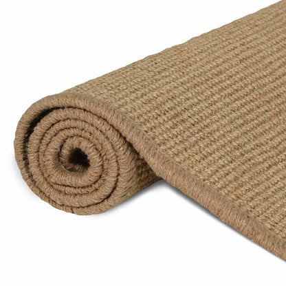 Tappeto da Area Marrone Chiaro 300 x 300 cm Juta