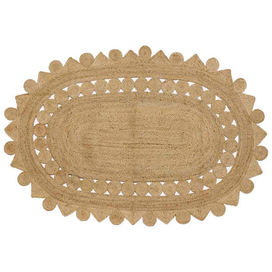 Tappeto Marrone 152 x 245 cm Juta - homemem39