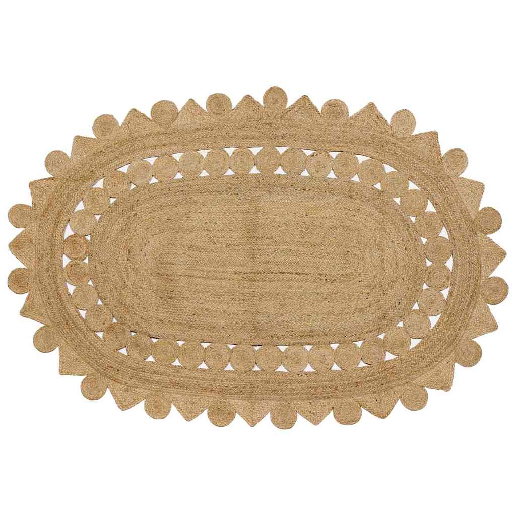 Tappeto Marrone 205 x 305 cm Juta - homemem39