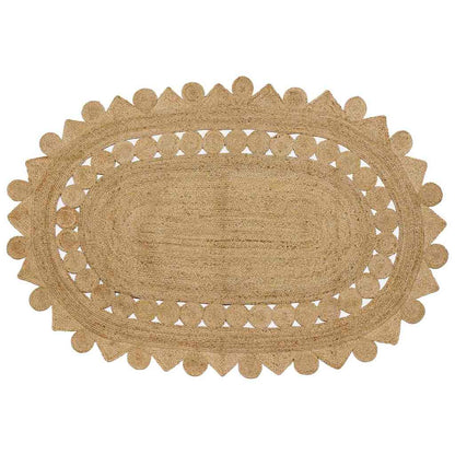 Tappeto Marrone 205 x 305 cm Juta - homemem39