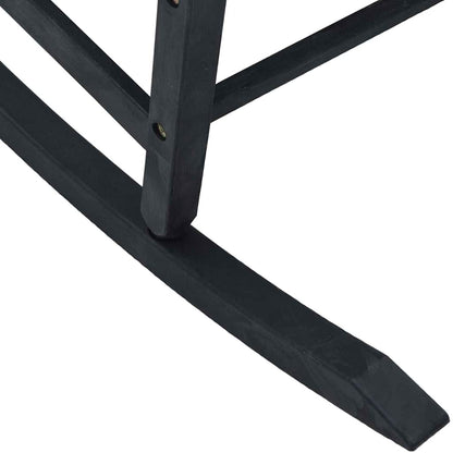 Sedia a dondolo Nero 65 x 84 x 114 cm Polietilene - homemem39