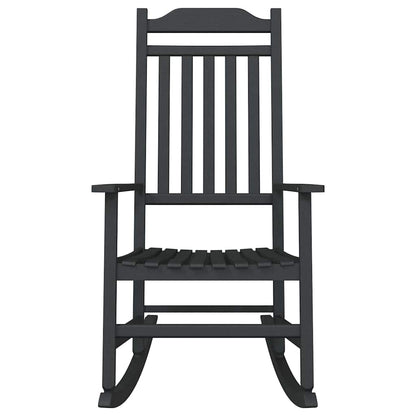 Sedia a dondolo Nero 65 x 84 x 114 cm Polietilene - homemem39