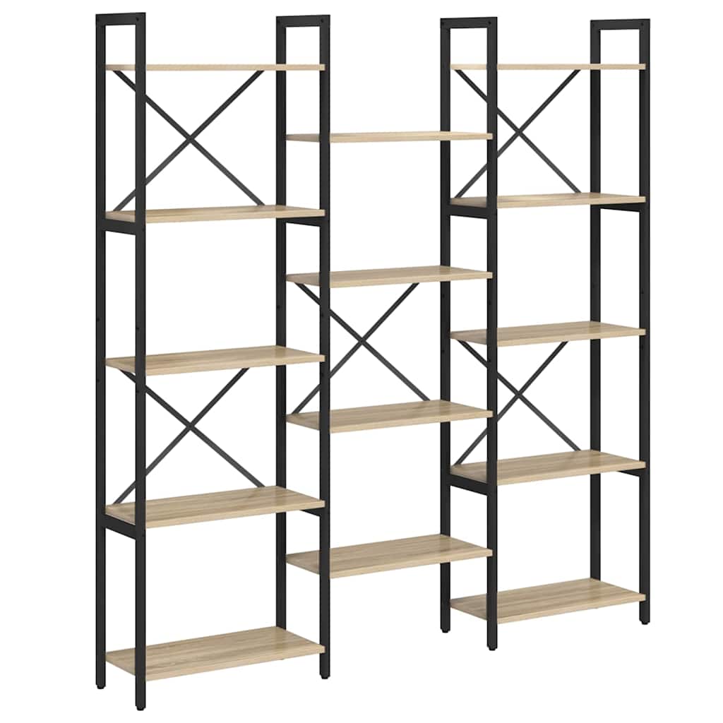 Libreria rovere sonoma 156 x 25 x 167.5 cm Legno multistrato