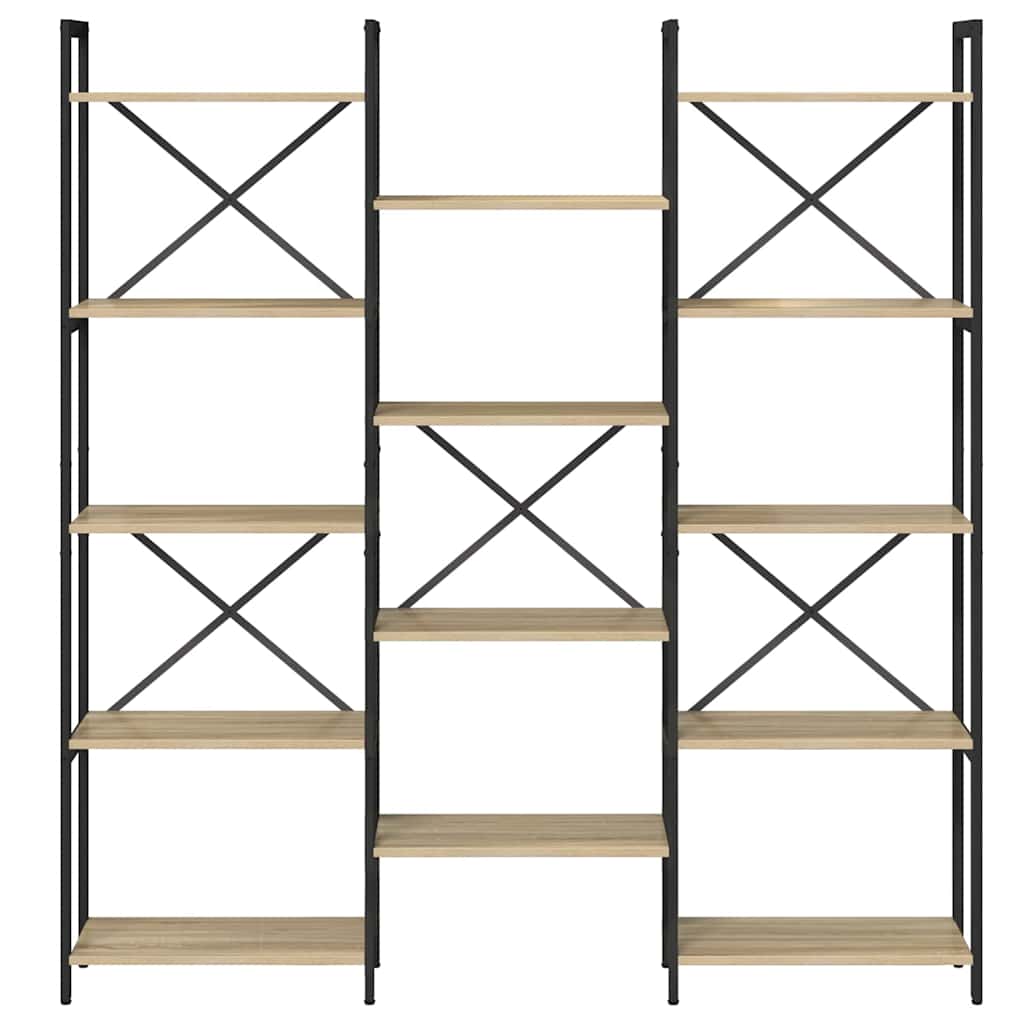 Libreria rovere sonoma 156 x 25 x 167.5 cm Legno multistrato