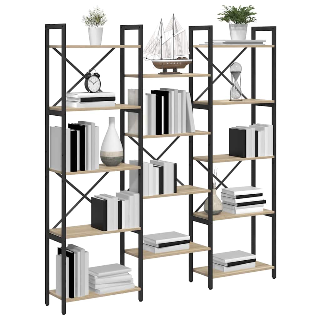 Libreria rovere sonoma 156 x 25 x 167.5 cm Legno multistrato