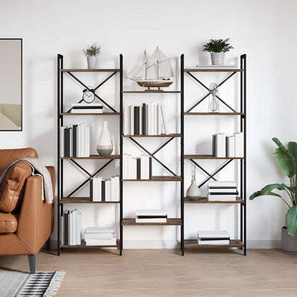 Libreria Rovere fumo 156 x 25 x 167.5 cm Legno multistrato