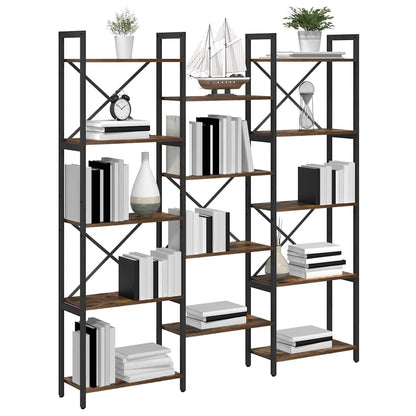Libreria Rovere fumo 156 x 25 x 167.5 cm Legno multistrato