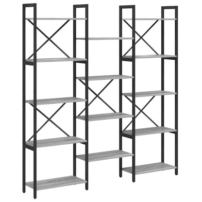 Libreria Grigio sonoma 156 x 25 x 167.5 cm Legno multistrato