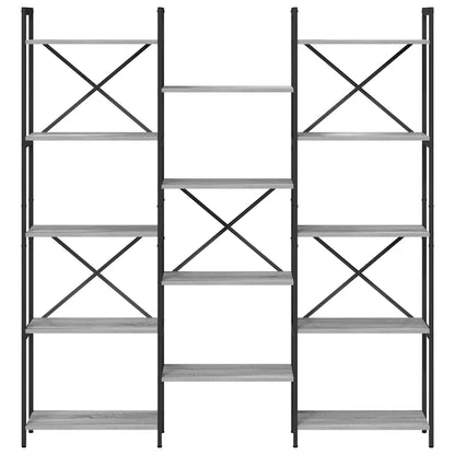 Libreria Grigio sonoma 156 x 25 x 167.5 cm Legno multistrato