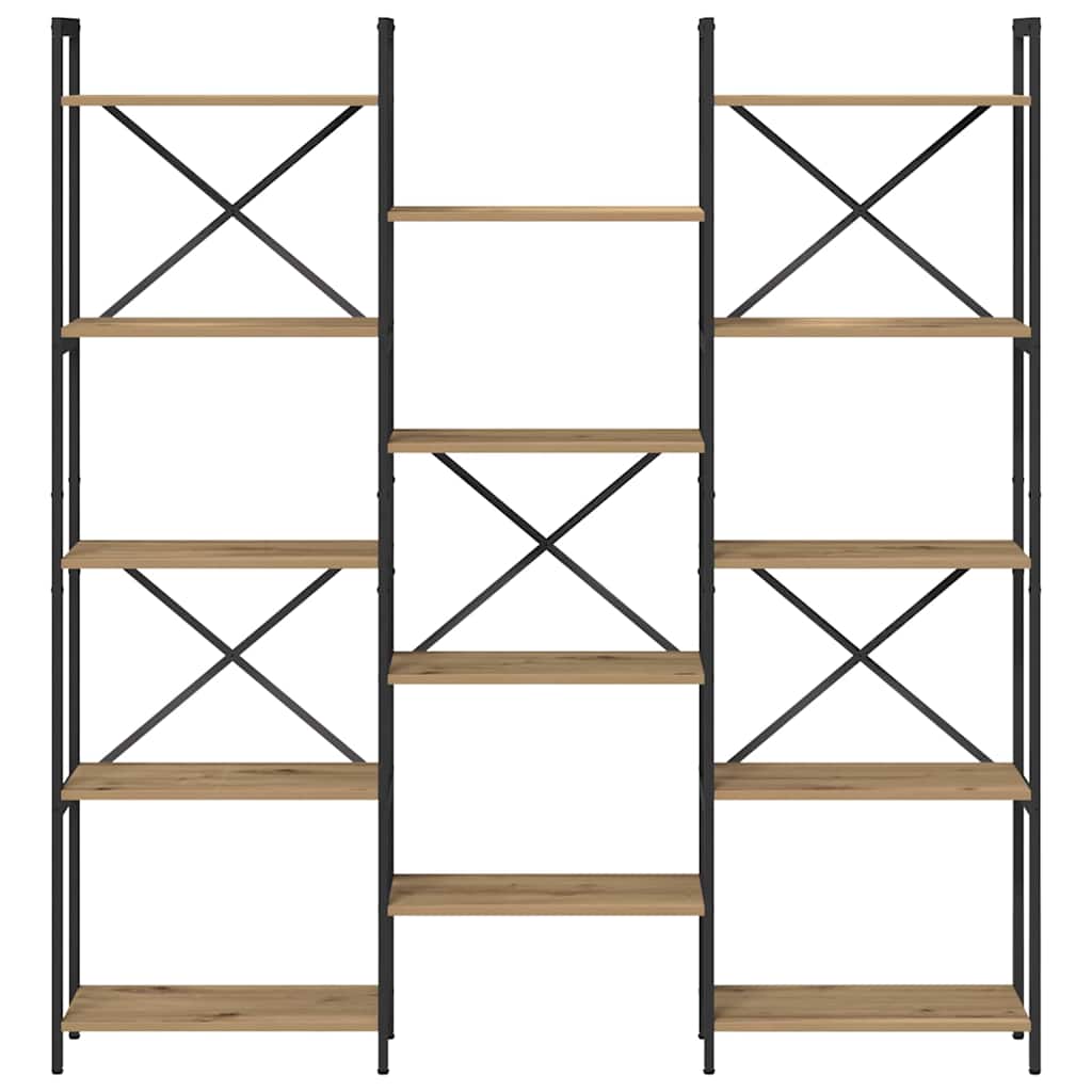 Libreria rovere artigianale 156 x 25 x 167.5 cm