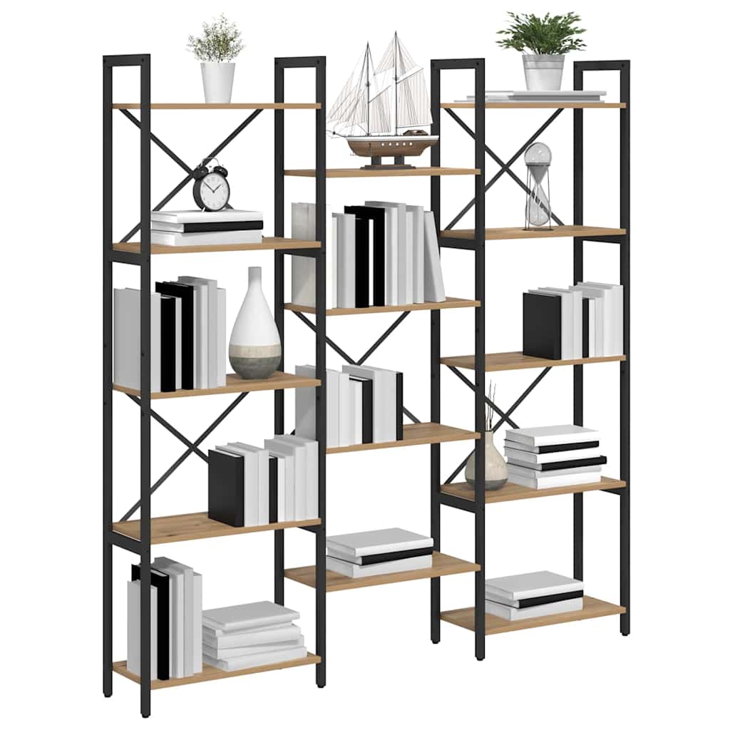 Libreria rovere artigianale 156 x 25 x 167.5 cm