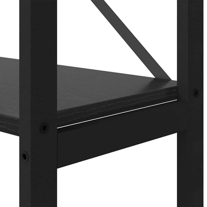 Libreria Rovere nero 40 x 30 x 188 cm Legno multistrato