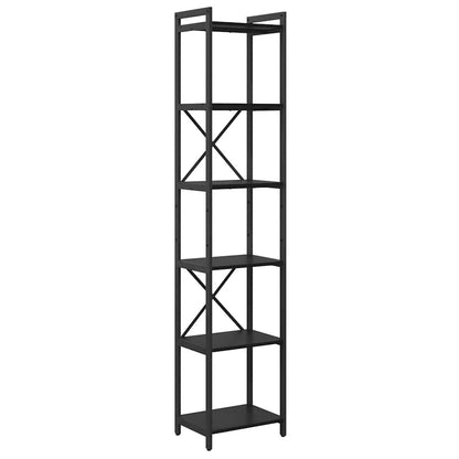 Libreria Rovere nero 40 x 30 x 188 cm Legno multistrato