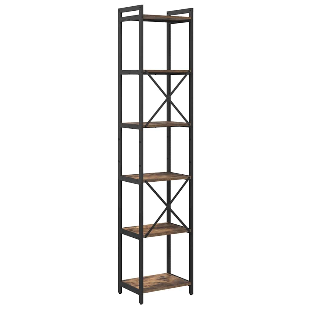 Libreria Rovere fumo 40 x 30 x 188 cm Legno multistrato