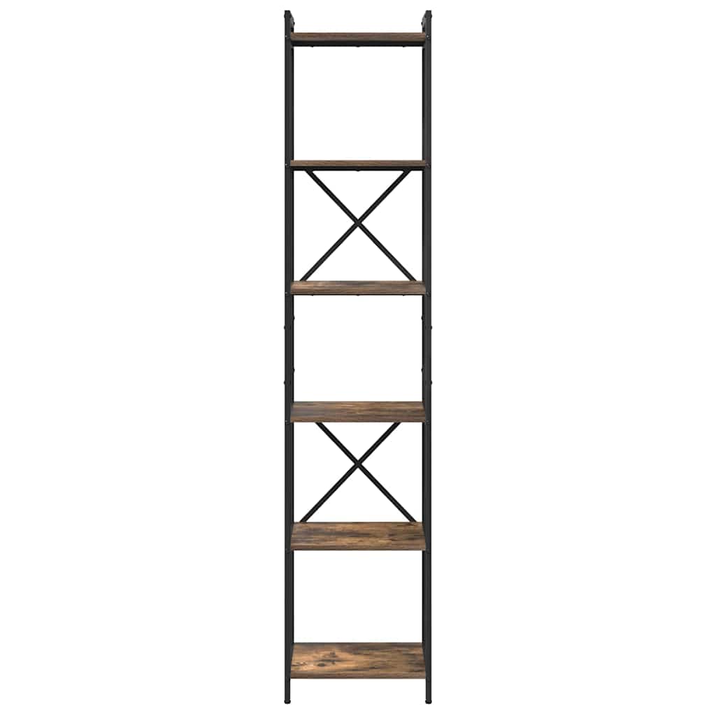 Libreria Rovere fumo 40 x 30 x 188 cm Legno multistrato