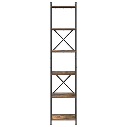 Libreria Rovere fumo 40 x 30 x 188 cm Legno multistrato