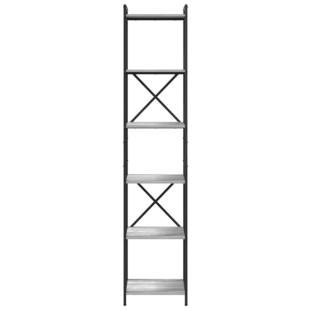 Libreria Grigio sonoma 40 x 30 x 188 cm Legno multistrato