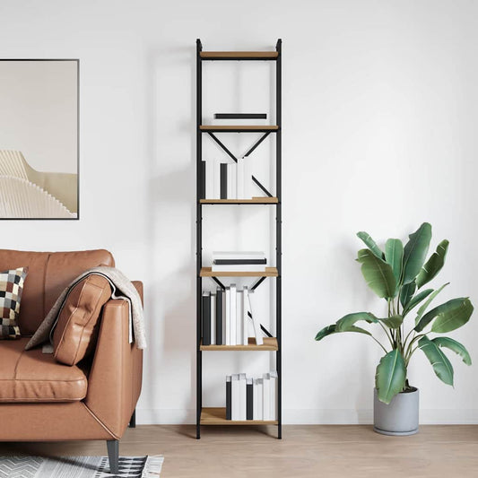 Libreria rovere artigianale 40 x 30 x 188 cm Legno multistrato