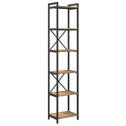 Libreria rovere artigianale 40 x 30 x 188 cm Legno multistrato