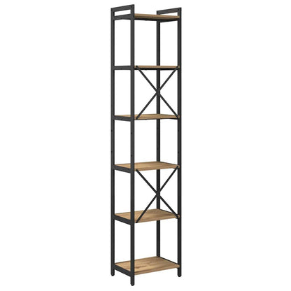 Libreria rovere artigianale 40 x 30 x 188 cm Legno multistrato