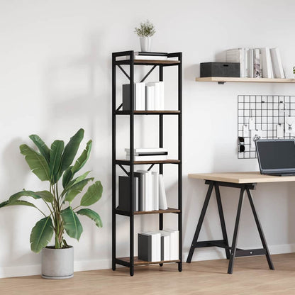 Libreria Rovere fumo 40 x 30 x 153 cm Legno multistrato