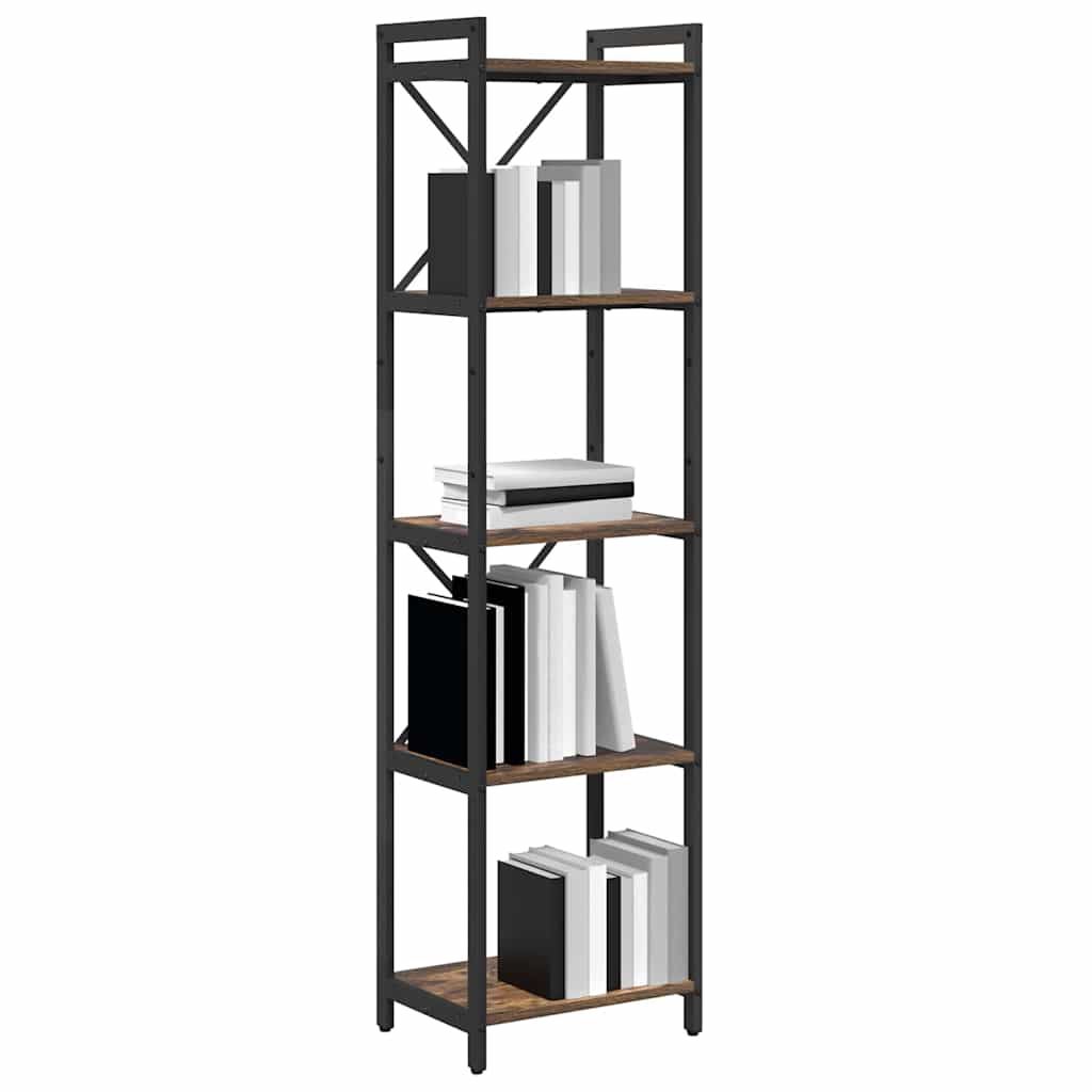 Libreria Rovere fumo 40 x 30 x 153 cm Legno multistrato