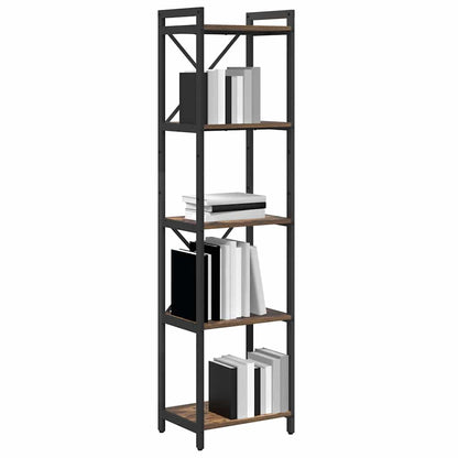 Libreria Rovere fumo 40 x 30 x 153 cm Legno multistrato