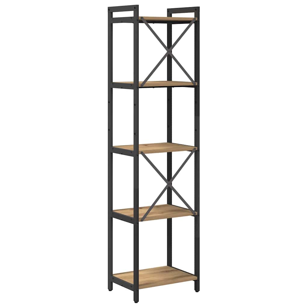 Libreria rovere artigianale 40 x 30 x 153 cm Legno multistrato