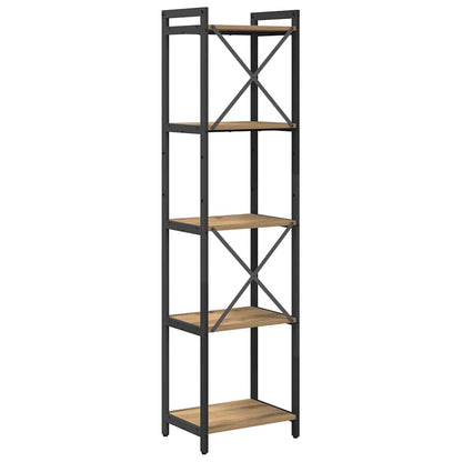 Libreria rovere artigianale 40 x 30 x 153 cm Legno multistrato